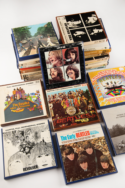 Lot 3110 Beatles (22) 4-Track Reel-to-Reel Tapes, with Revolver, Abbey Road, and Let It Be