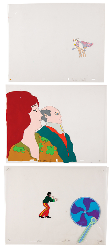 Lot 3042 Beatles (3) Production Cels from Yellow Submarine
