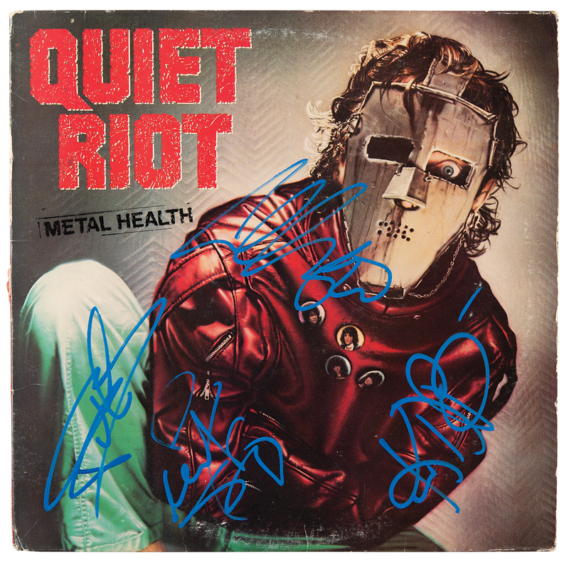 Lot 3621 Quiet Riot Signed Album - Metal Health