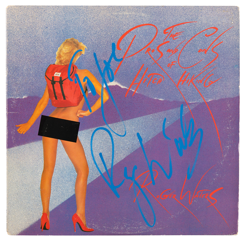 Lot 3350 Roger Waters Signed Album - The Pros and Cons of Hitch Hiking
