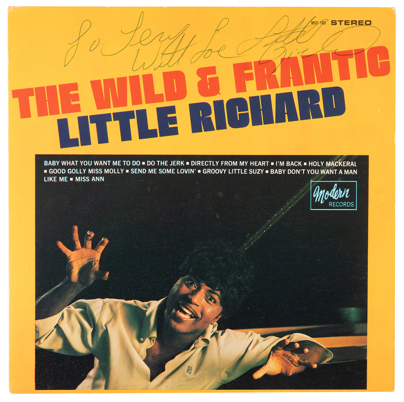 Lot 3397 Little Richard Signed Album - The Wild & Frantic Little Richard