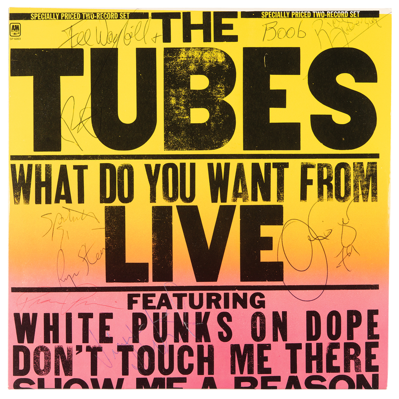 Lot 3554 The Tubes Signed Album - What Do You Want from Live
