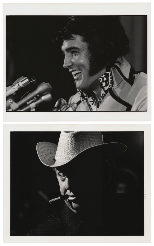 Lot 3387 Elvis Presely and Colonel Tom Parker (2) Original Photographs by David Gahr
