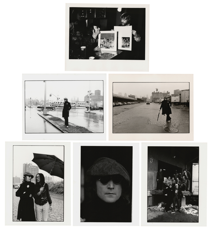 Lot 3183 John Lennon (6) Original Photographs by David Gahr