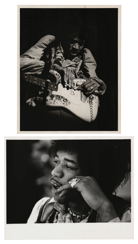 Lot 3246 Jimi Hendrix (2) Original Vintage Photographs by Ed Caraeff and Kim Gottlieb-Walker
