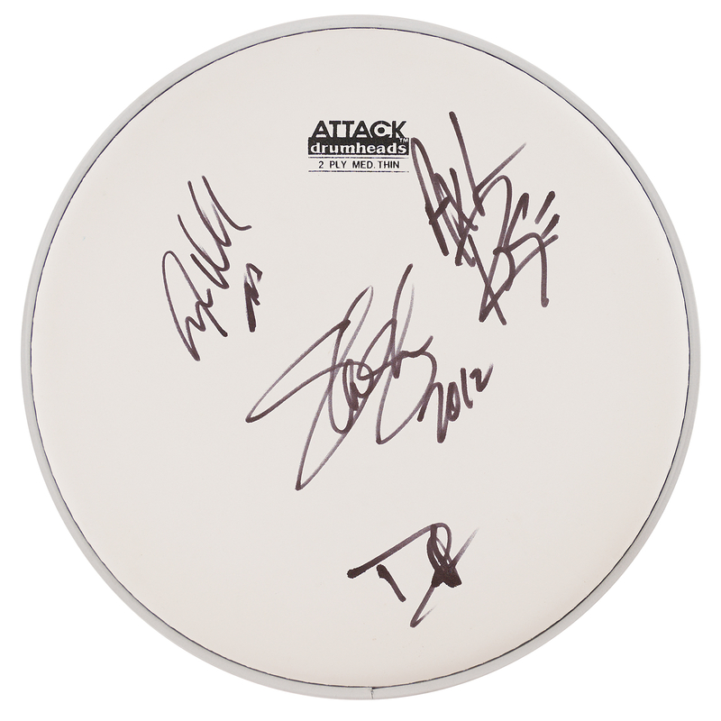 Lot 3607 Guns N' Roses Signed Drum Head