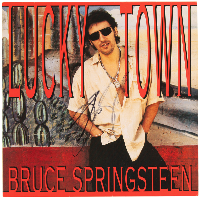 Lot 3543 Bruce Springsteen Signed Album - Lucky Town