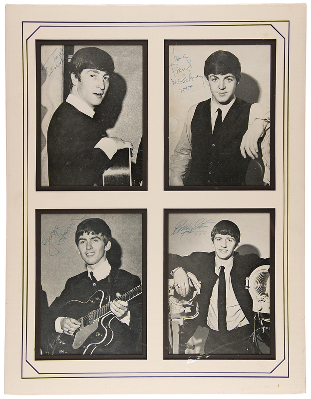Lot 3007 Beatles (4) Signed Photographs - A Rare Single-Signed, Uninscribed Quartet
