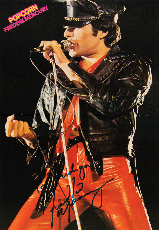 Lot 3357 Freddie Mercury Signed Magazine Centerfold Photograph