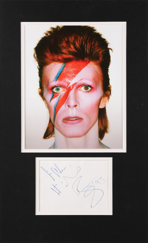 Lot 3490 David Bowie Signature