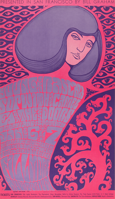 Lot 3303 The Doors 1967 Fillmore Concert Poster (13.75˝ x 23.75˝)