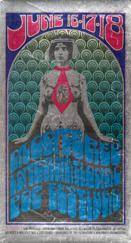 Lot 3408 Monterey International Pop Festival 1967 Rare Original Poster (19˝ x 35˝)