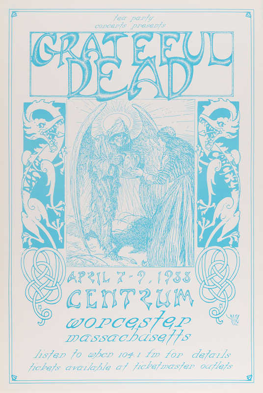 Lot 3322 Grateful Dead 1988 Worcester Centrum Concert Poster (15.5? x 23?)