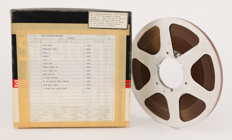 Lot 3078 Beatles US Capitol Records Master Tape Reel for The Early Beatles, Produced for King Features Syndicate