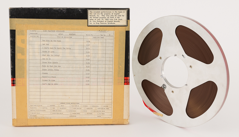 Lot 3079 Beatles US Capitol Records Master Tape Reel for Beatles VI, Produced for King Features Syndicate