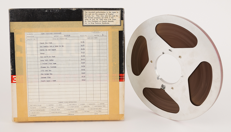 Lot 3075 Beatles US Capitol Records Master Tape Reel for The Beatles' Second Album, Produced for King Features Syndicate