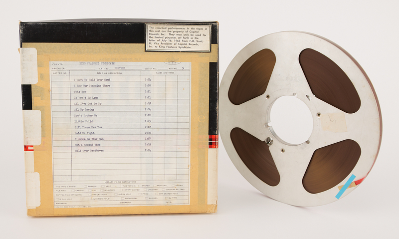 Lot 3074 Beatles US Capitol Records Master Tape Reel for Meet the Beatles!, Produced for King Features Syndicate