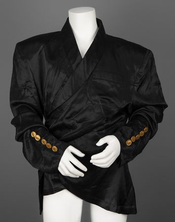 Lot #3642 Prince's Stage-Worn Black Silk PJ Robe from the Act II Tour - Image 3