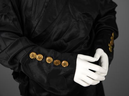 Lot #3642 Prince's Stage-Worn Black Silk PJ Robe from the Act II Tour - Image 5