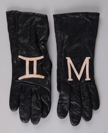Lot #3640 Prince's Personally-Worn Wedding Gloves with Zodiac Symbols - Image 2