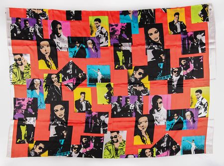 Lot #3645 New Power Generation Hand-Painted Art Fabric - Image 1