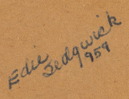 Lot #3411 Edie Sedgwick Signed Original Painting - Arabian Horse - Image 3