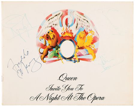 Lot #3353 Queen Signed 'A Night at the Opera' Tour Program - Image 1