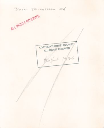 Lot #3539 Bruce Springsteen Photographic Print by Annie Leibovitz - Born in the U.S.A. - Image 2