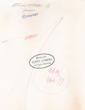 Lot #3195 Ringo Starr Photographic Print by Terry O'Neill - Cigar and Peace Sign at 10 Downing Street - Image 2