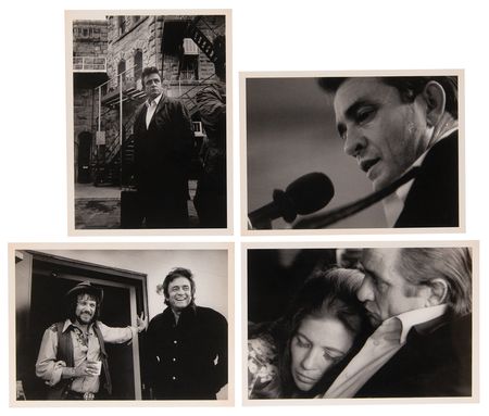 Lot #3402 Johnny Cash (4) Photographic Prints by Jim Marshall - Image 1