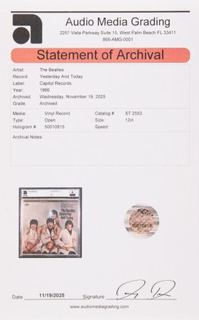 Lot #3014 Beatles 'Third State' Butcher Cover Album - Yesterday and Today (Stereo) - Image 5