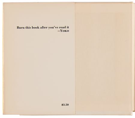 Lot #3022 Beatles: John Lennon and Yoko Ono Signed Book - Grapefruit - Image 7