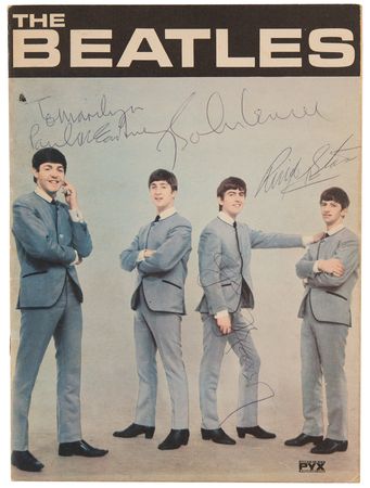 Lot #3004 Beatles Signed 1963 PYX Program with