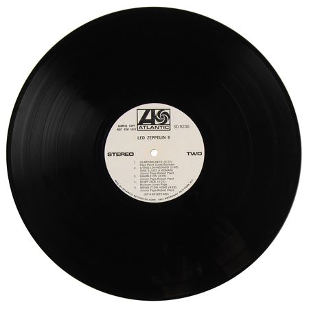 Lot #3336 Led Zeppelin II U.S. Promotional 'Robert Ludwig' First Pressing Promo Album (Atlantic Records, SD 8236, Stereo) - Image 6