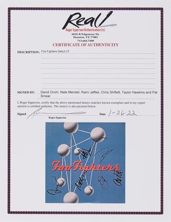Lot #3677 Foo Fighters Signed Album - The Colour and The Shape - Image 2