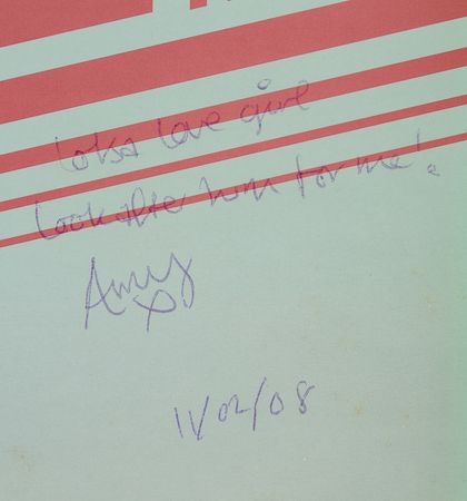 Lot #3668 Amy Winehouse Signed 12? Single Record - Rehab (Remixes), Signed for Her Husband's Prison Gate Guard - Image 2