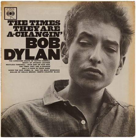 Lot #3207 Bob Dylan Signed Album - The Times They Are a-Changin' - Image 3