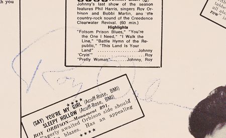 Lot #3452 Roy Orbison Signed Album - The Connoisseurs' Orbison - Volume 2 - Image 2