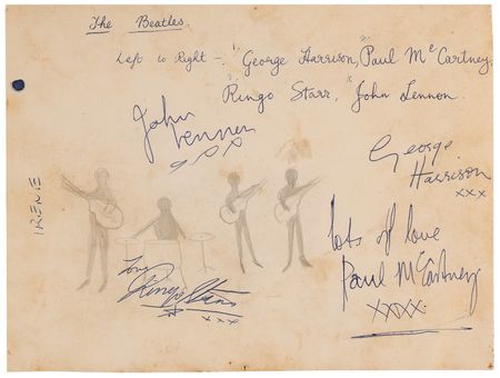 Lot #3008 Beatles Early Signed Photograph (c. 1962) - Image 2