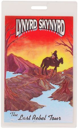 Lot #3526 Lynyrd Skynyrd Concept Artwork for 'The Last Rebel Tour' Backstage Pass - Image 2