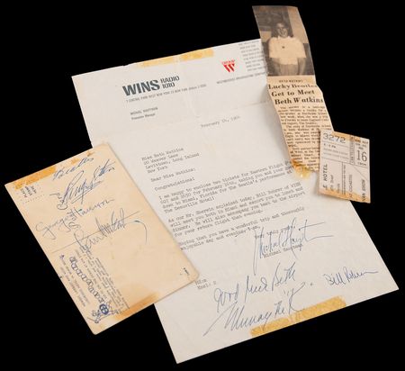 Lot #3018 Beatles Signatures - McCartney, Harrison, and Starr, Obtained at the Miami Deauville Hotel (1964 Ed Sullivan Show Appearance) - Image 2