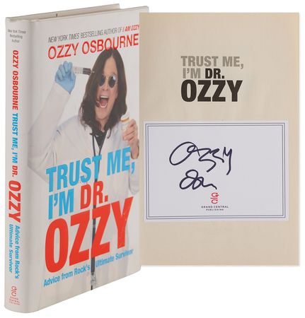 Lot #3619 Ozzy Osbourne Signed Book - Trust Me, I'm Dr. Ozzy - Image 1