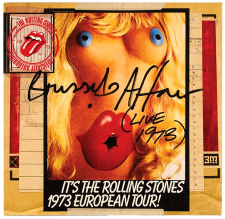 Lot #3265 Rolling Stones Album: The Brussels Affair (Live 1973) Album Cover with 'Dancing with Mr. D' Book - Image 2