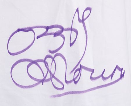 Lot #3616 Ozzy Osbourne Signed 'Ban Trophy Hunting' T-Shirt - Image 2