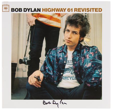 Lot #3205 Bob Dylan Signed Album - Highway 61 Revisited - Image 1