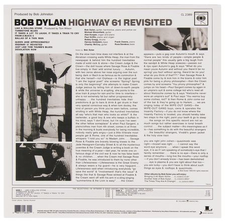 Lot #3205 Bob Dylan Signed Album - Highway 61 Revisited - Image 4