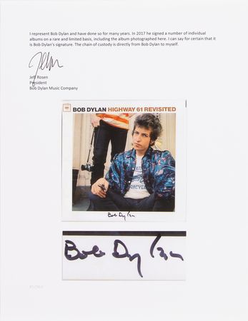 Lot #3205 Bob Dylan Signed Album - Highway 61 Revisited - Image 7
