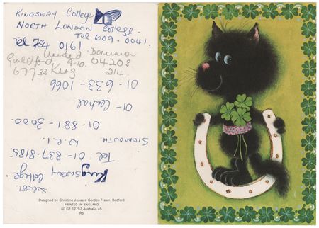 Lot #3197 Ringo Starr and Barbara Bach Signed Greeting Card - Image 2