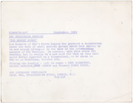 Lot #3143 Beatles Vintage 'Mersey Sound' Photograph (August 1963) - Image 2