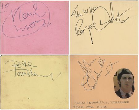 Lot #3295 The Who Signatures - Image 1